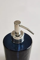 BLUE GLASS SOAP DISPENSER