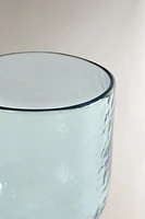 VERRE À PIED ACRYLIQUE MARTELÉ