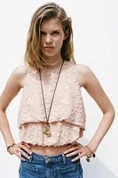 BALLOON TEXTURED TOP