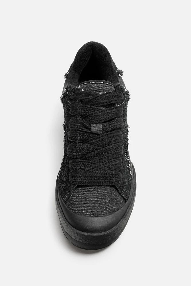 DENIM SKATE SNEAKERS