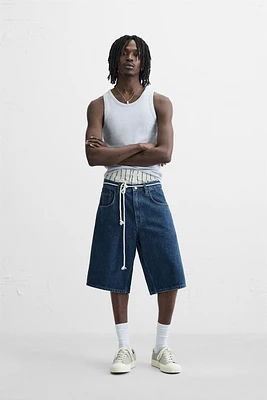 BERMUDA EN DENIM BAGGY FIT