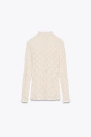 LACE HIGH NECK TOP