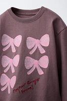 T-SHIRT IMPRIMÉ BRILLANT