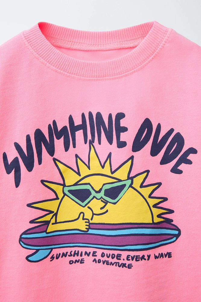 GARMENT DYE PRINTED T-SHIRT