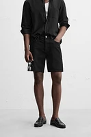 REGULAR FIT DENIM SHORTS