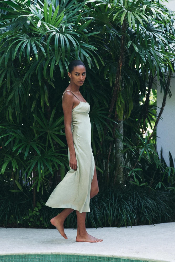 SATIN SLIP DRESS