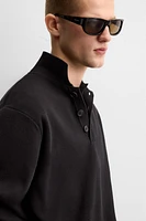 RELAXED FIT KNIT POLO SHIRT