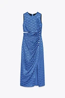 JACQUARD MIDI DRESS
