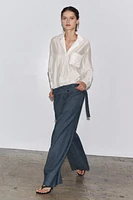 ZW COLLECTION EMBROIDERED POCKET SHIRT