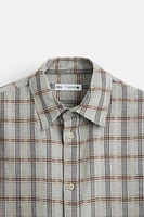 CHEMISE STRUCTURÉE À CARREAUX