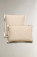 HOUSSE DE COUSSIN FRANGES