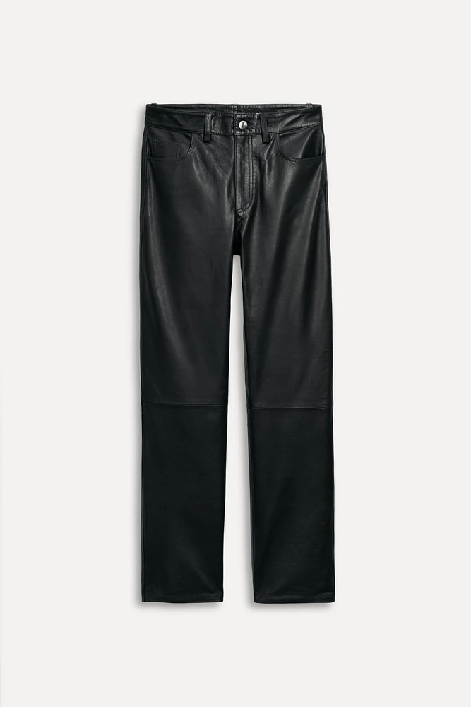 PANTALON DROIT EN CUIR 50E ANNIVERSAIRE