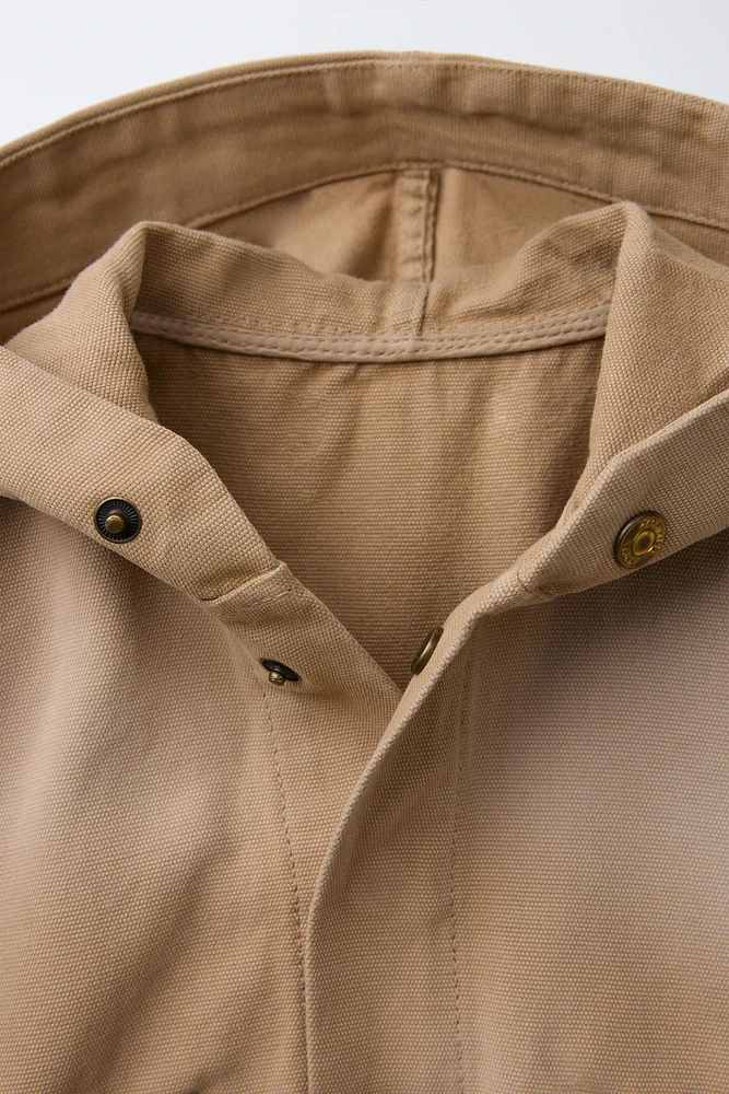 CANVAS HOODED JACKET