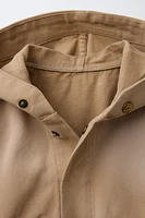 CANVAS HOODED JACKET