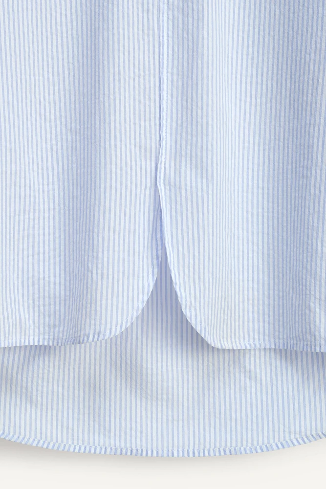 LIMITED EDITION GINGHAM TRIM STRIPED SHIRT