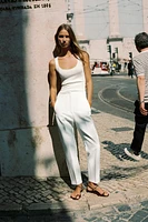 PANTS WITH A HIGH WAIST