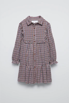 PLAID DRESS