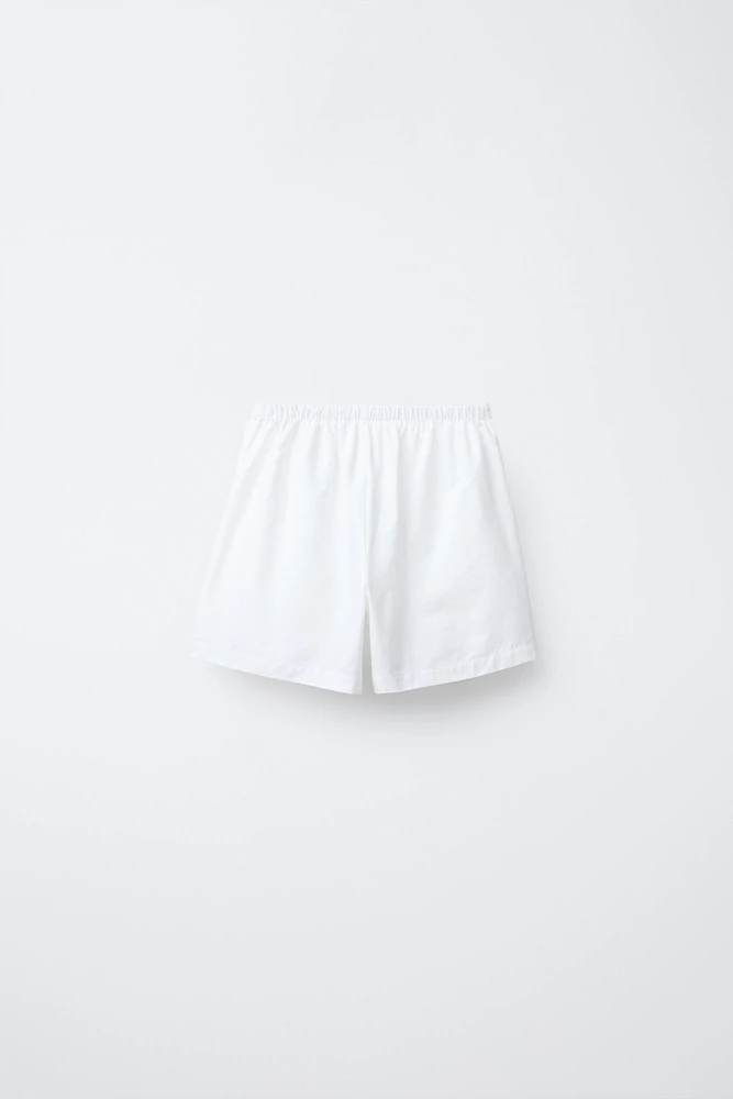FLORAL BEADED BERMUDA SHORTS