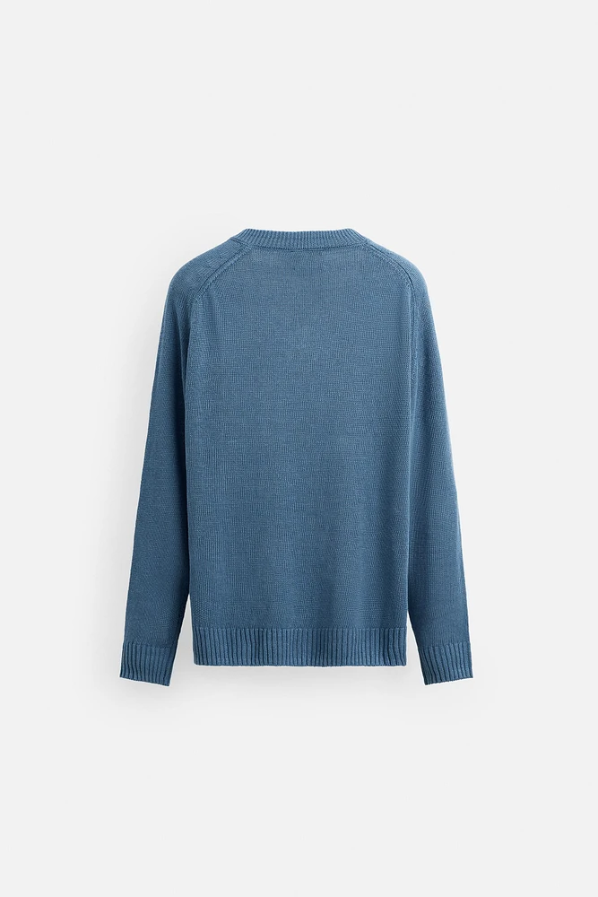 100% LINEN SWEATER