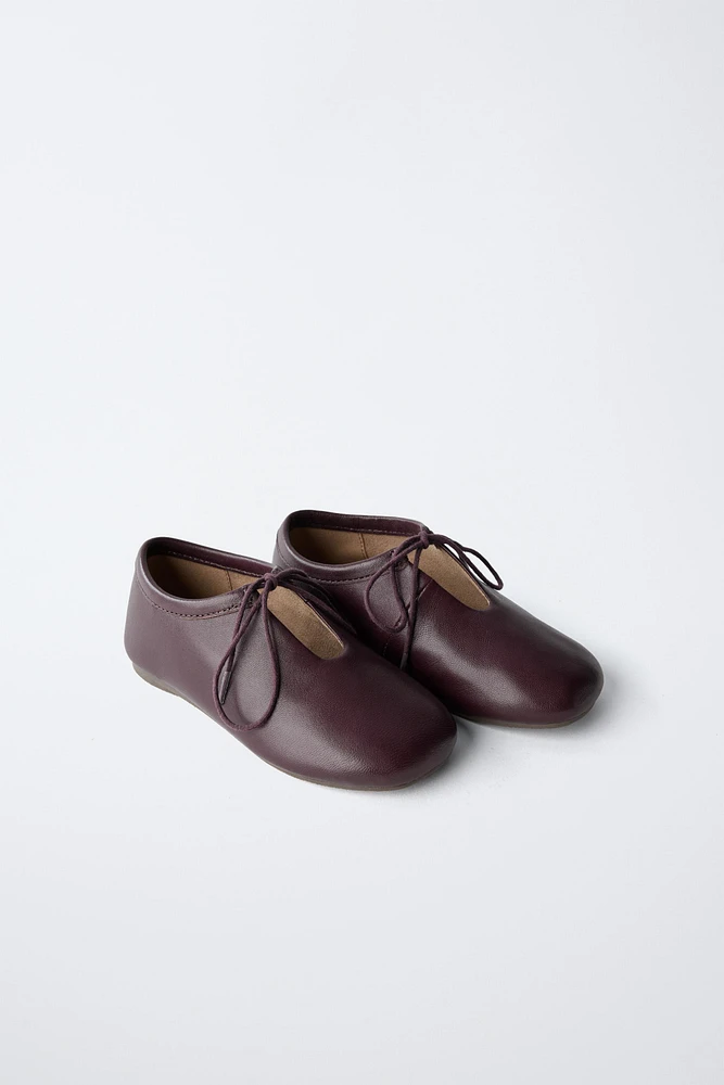 ZARA TIMELESS - DERBYS EN CUIR