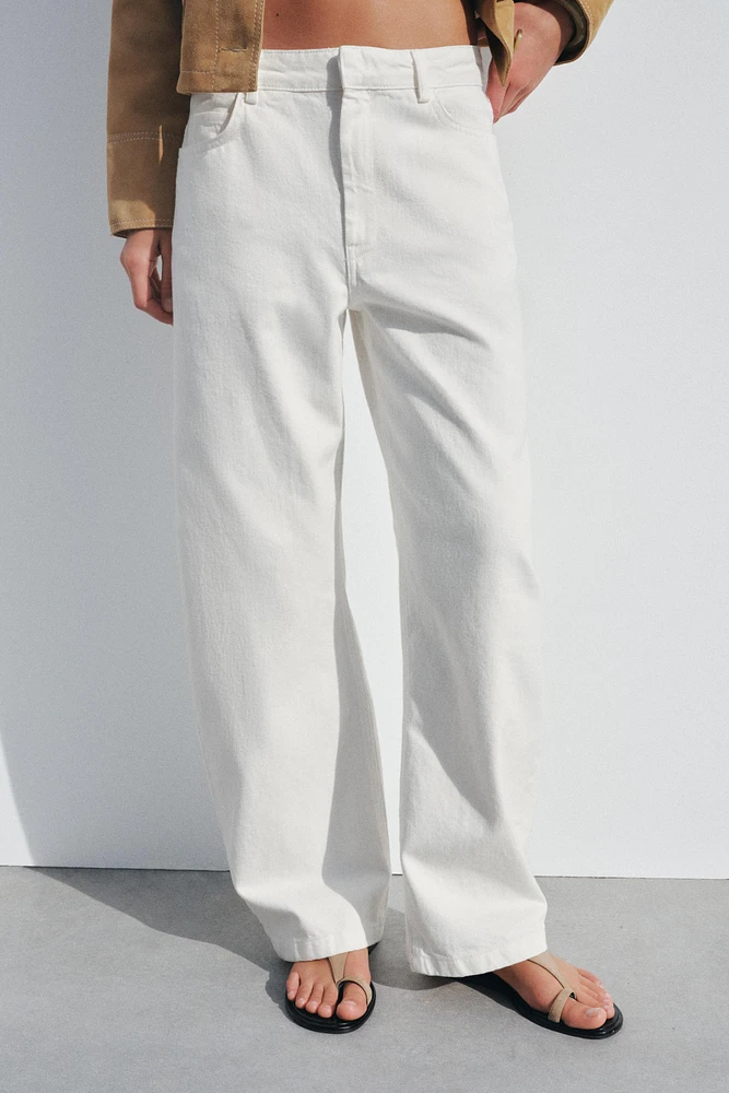 MID WAIST BARREL JEANS ZW COLLECTION