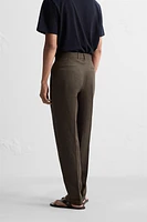 100% LINEN SUIT PANTS