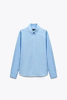 STRIPED POPLIN SHIRT