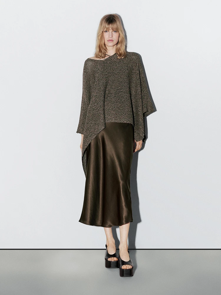 Flecked knit cape - Studio