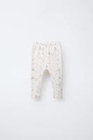 LOT DE DEUX LEGGINGS POINTELLE IMPRIMÉ