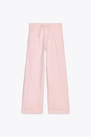 PANTALON STYLE PYJAMA À PLIS