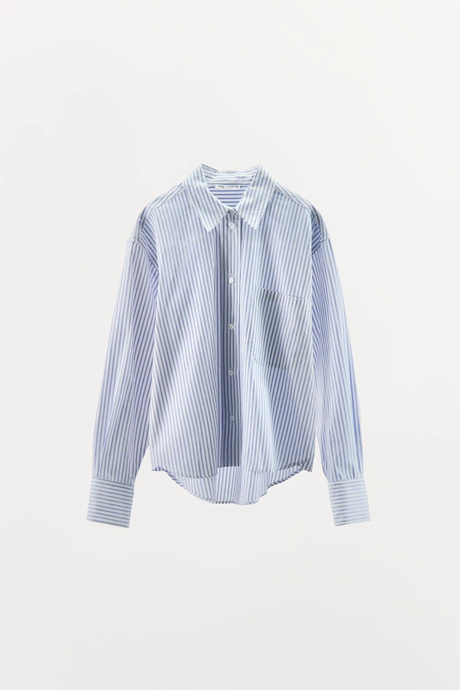 CHEMISE STYLE PYJAMA À RAYURES