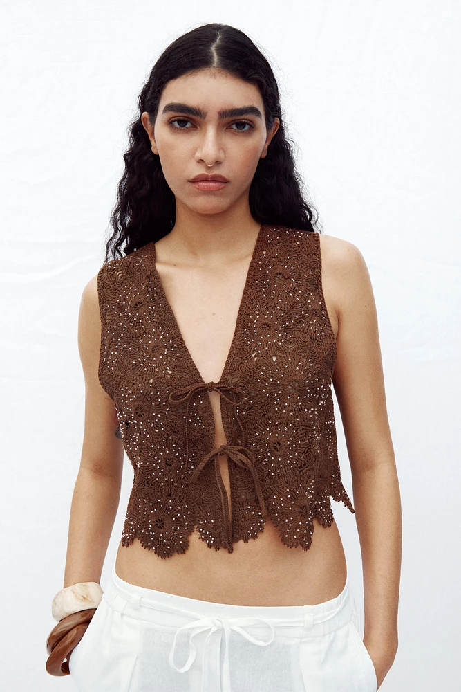 CROCHET VEST TOP