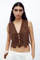 CROCHET VEST TOP