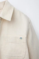 FLOWY SNAP BUTTON OVERSHIRT