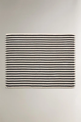 TAPIS DE BAIN RAYURES COLORÉES
