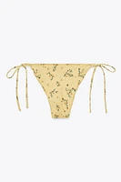 FLORAL TIE BIKINI BOTTOMS