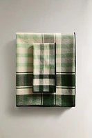 DYED CHECK COTTON TABLECLOTH