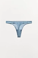 100% SILK WRINKLED EFFECT THONG LIMITED EDITION