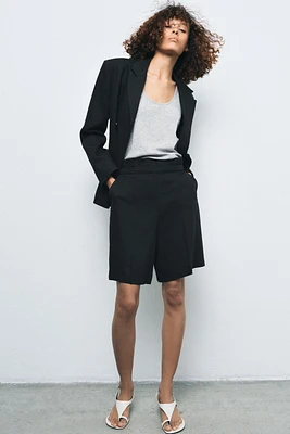 LINEN BLEND SHORTS ZW COLLECTION