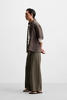 100% WASHED LINEN SHIRT