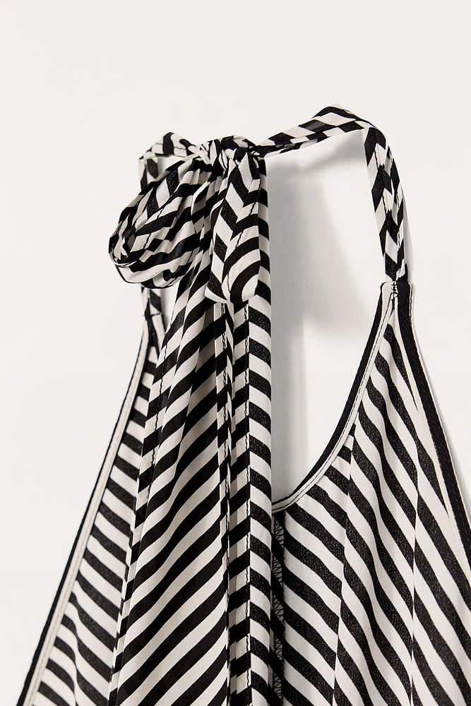 ROBE HALTER RAYURES LIMITED EDITION