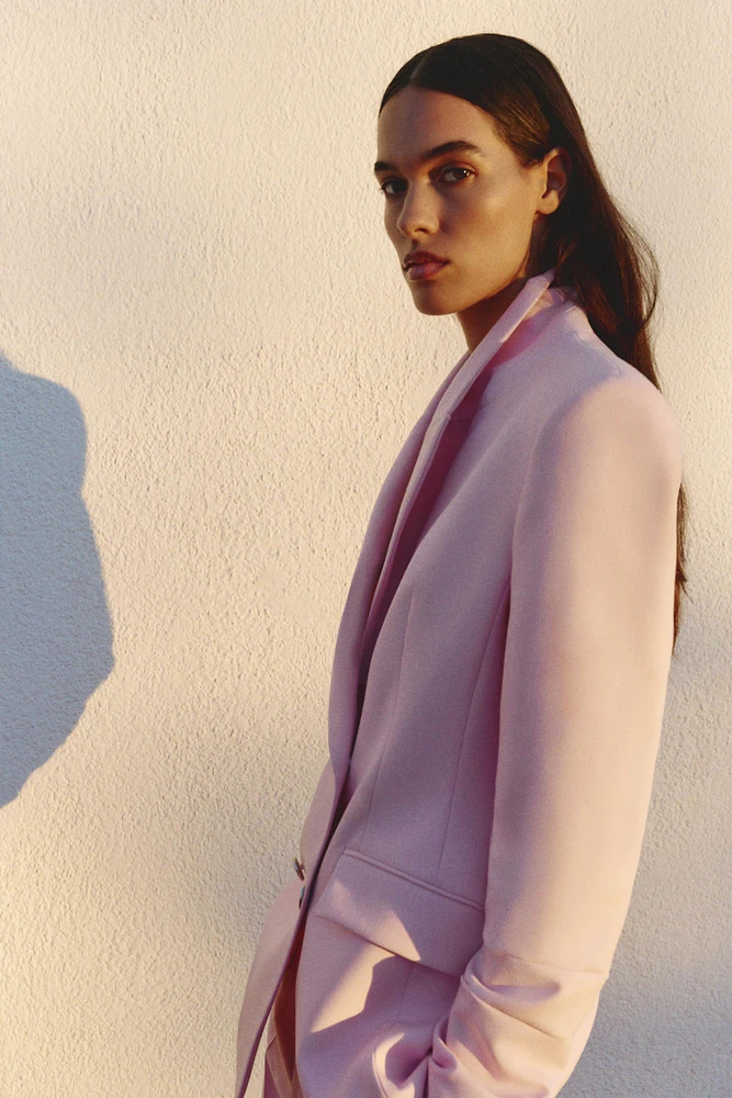 VESTE À BOUTONNAGE CROISÉ ET ÉPAULETTES