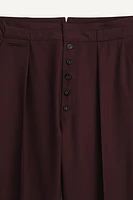 LIMITED EDITION PLEATED WOOL PANTS