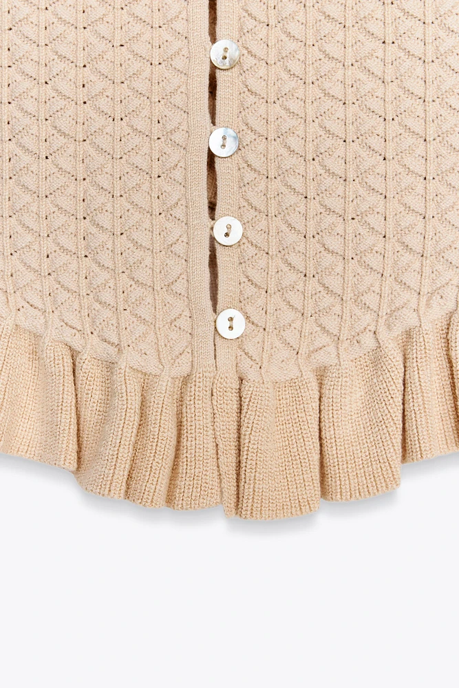 TOP EN MAILLE STYLE CORSET