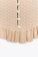 TOP EN MAILLE STYLE CORSET