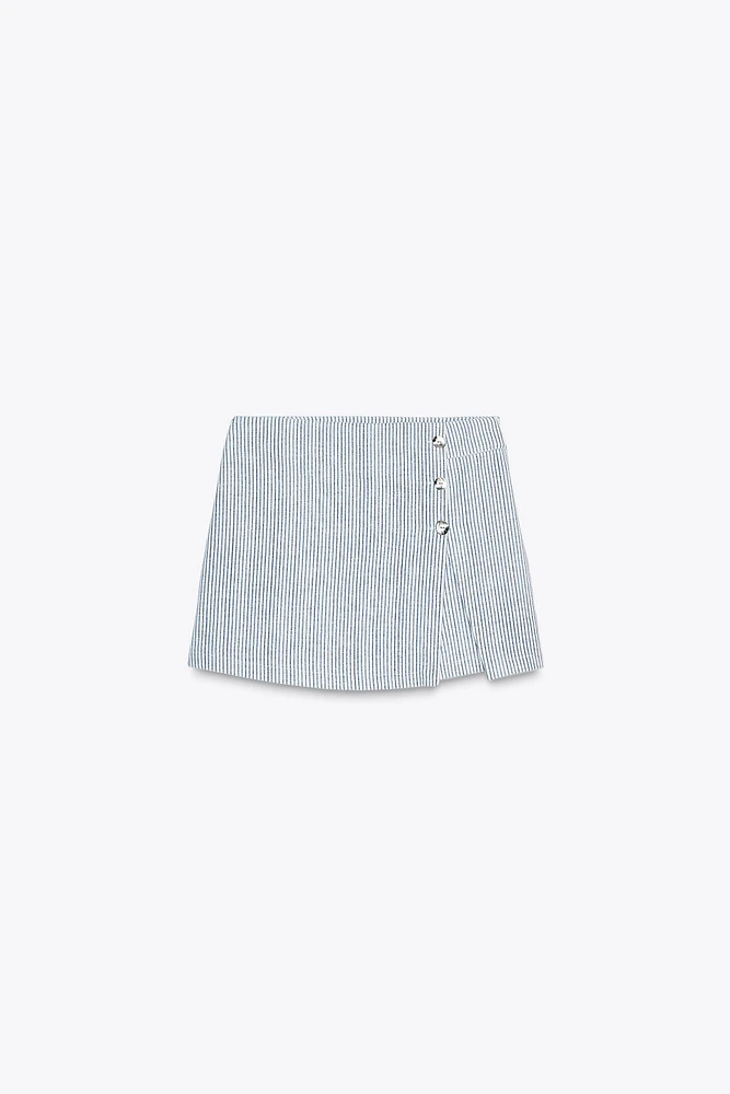 JUPE-CULOTTE À RAYURES