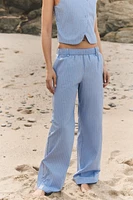 PANTALON DE STYLE PYJAMA À RAYURES