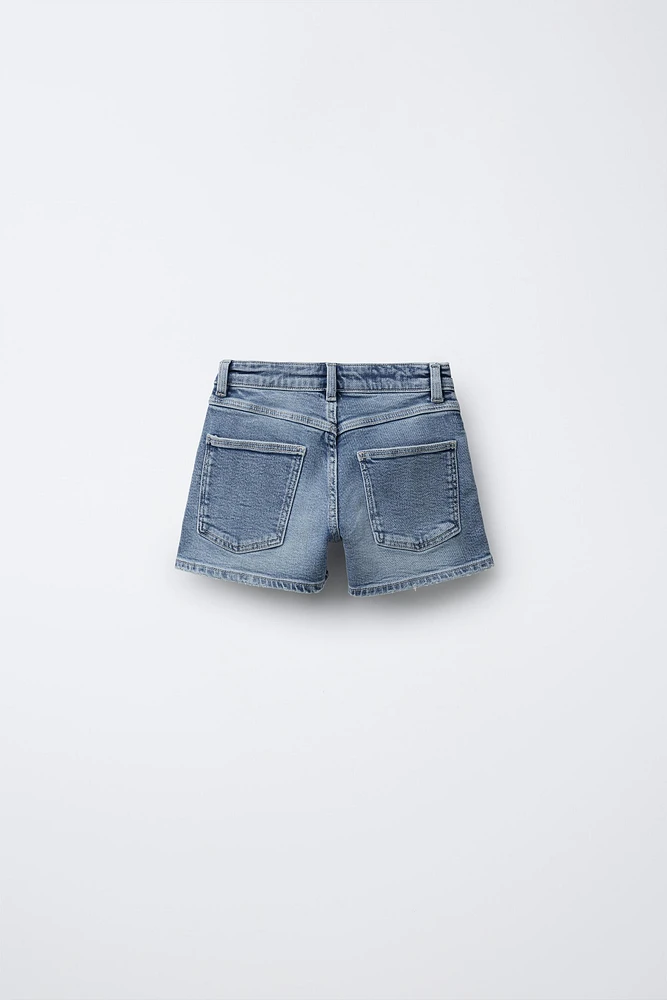 STAR RHINESTONE DENIM SHORTS