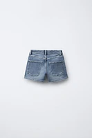 STAR RHINESTONE DENIM SHORTS