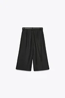 CHAIN BELT LONG SHORTS